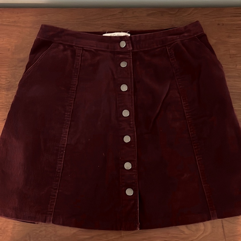 Abercrombie & Fitch, size 0, Corduroy mini skirt